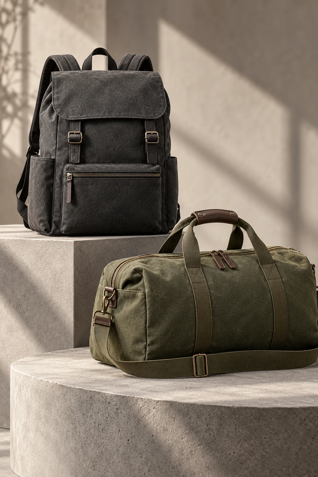 Illustrative bags apparel imagery for AlyAna Fashion