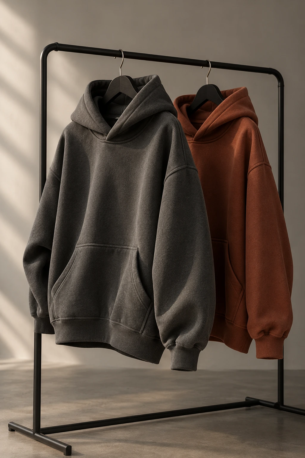 Illustrative hoodies apparel imagery for AlyAna Fashion